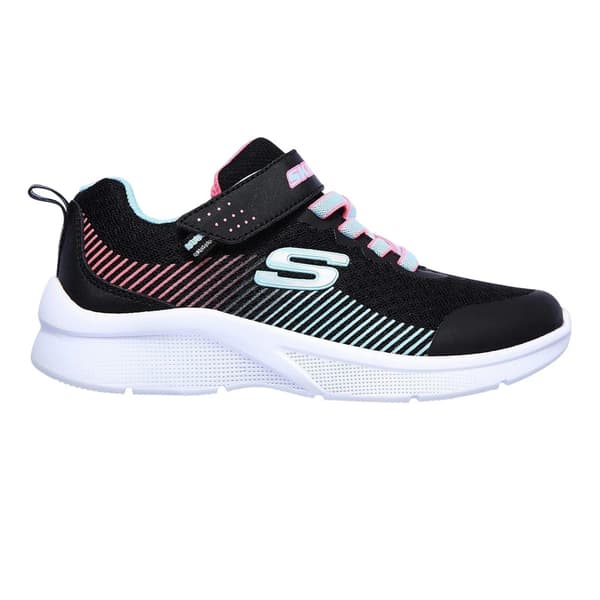 Skechers Flickor Microspec Diagonal Stripe Träningsskor