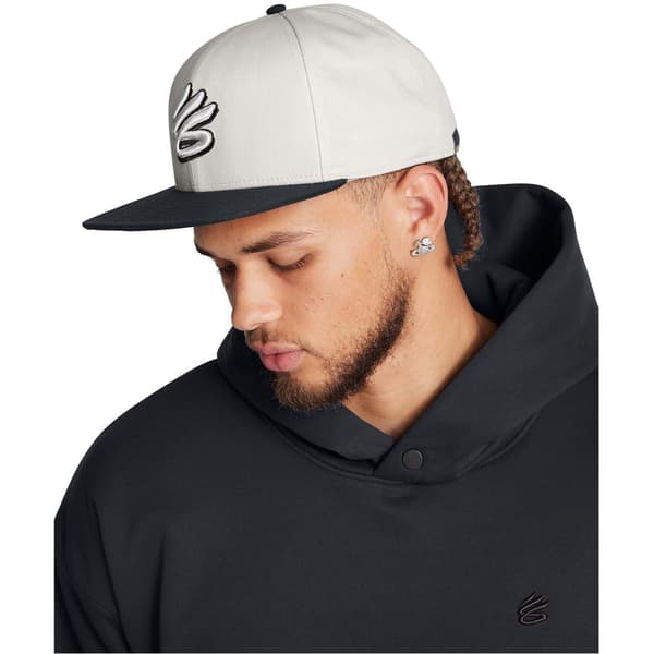 Under Armour Herr Curry Logo Bomull Flat Peak Snapback Keps