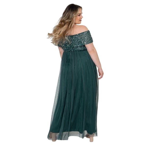 Deluxe Dam Maxi Off Shoulder Klänning