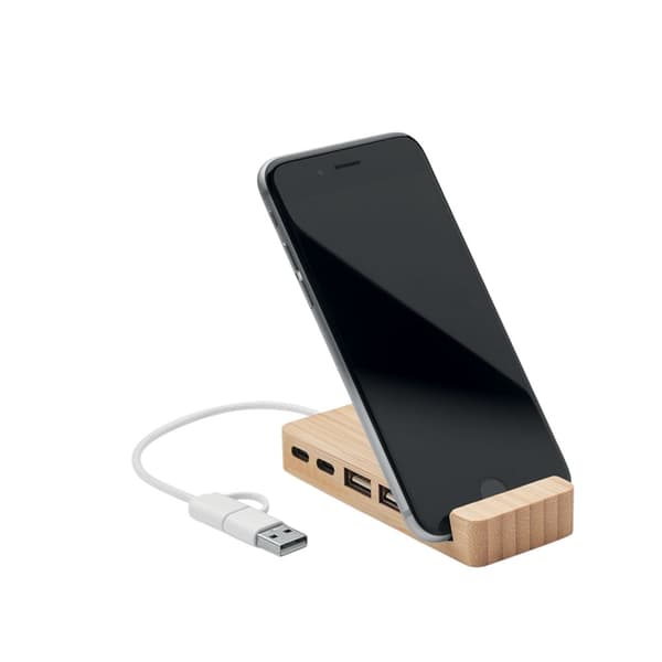 MidOcean Hubstand USB-hubb i bambu