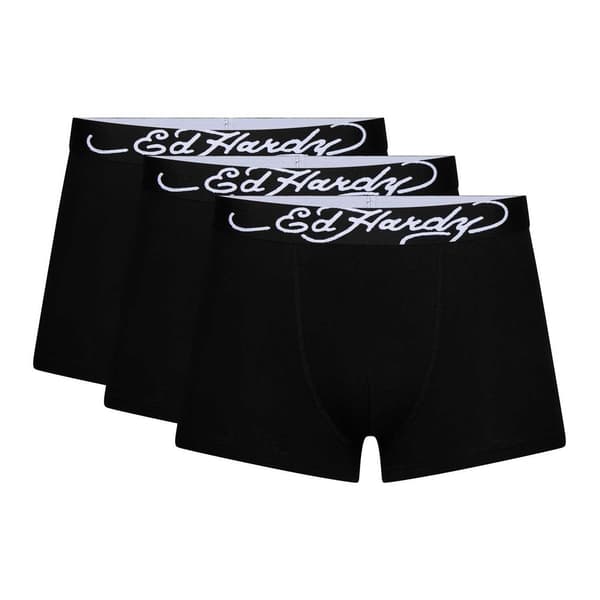 Ed Hardy Herr Enfärgade Boxertrosor (3-pack)