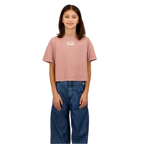 G-Star Flickor Text Bomulls T-Shirt
