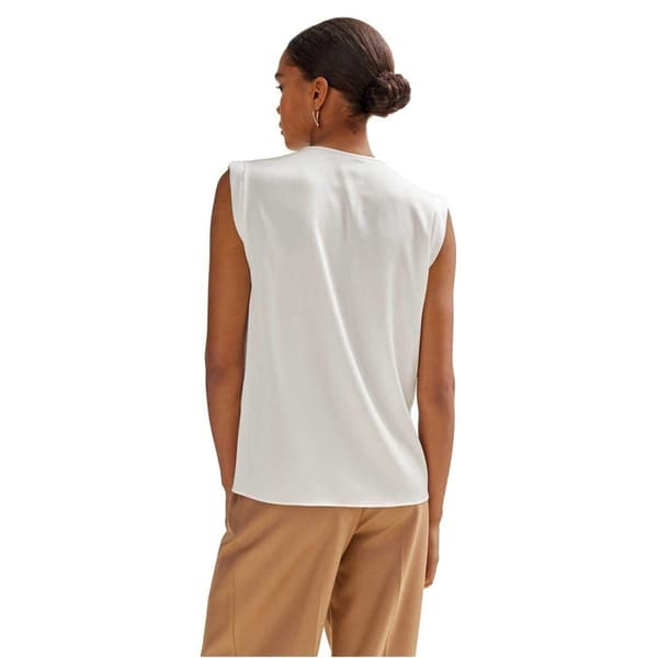 Boss Dam/Dam Pintuck Notch Neck Regular Blus