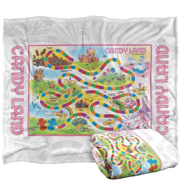 Candy Land Game Scene Blanket