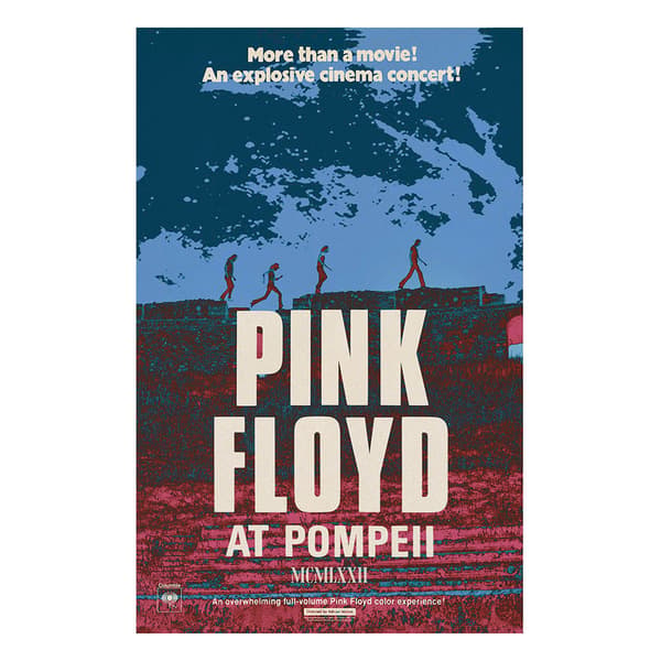 Pink Floyd Live In Pompeii Textilaffisch