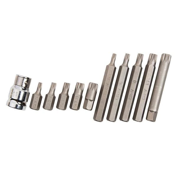 BlueSpot Tools Spline-bit-sæt, 11 dele