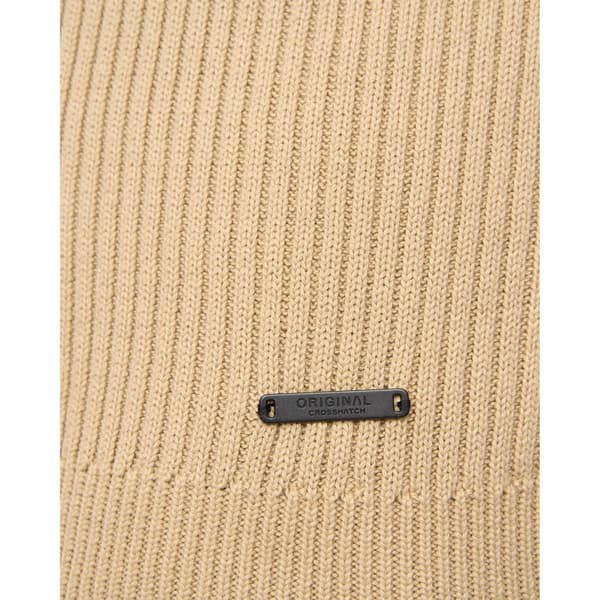 Crosshatch Mens Havaline Knitted Quarter Zip Pullover