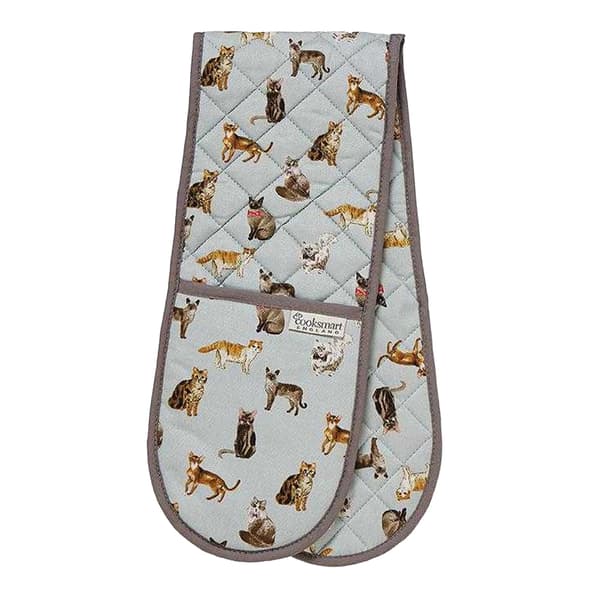 Cooksmart Curious Cats Dubbel Ugnshandske