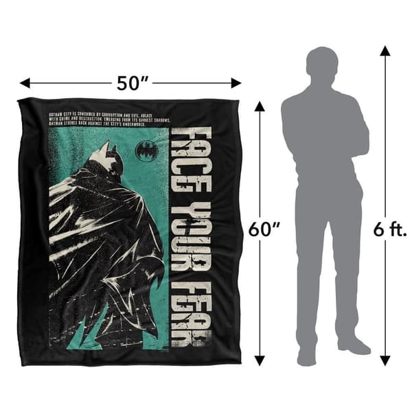 Batman Face Your Fear Cover Soft Touch Blanket