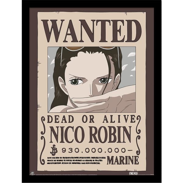 One Piece Wanted Nico Robin Framed Poster
