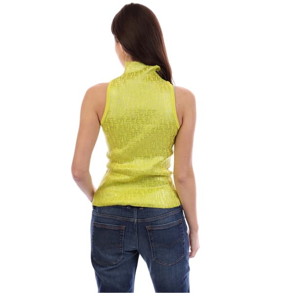 Fendi Dam Mock Neck Ärmlös Topp