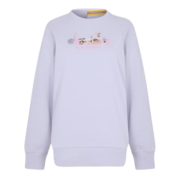 Diadora Dam Ribbad Normal Långärmad Tröja