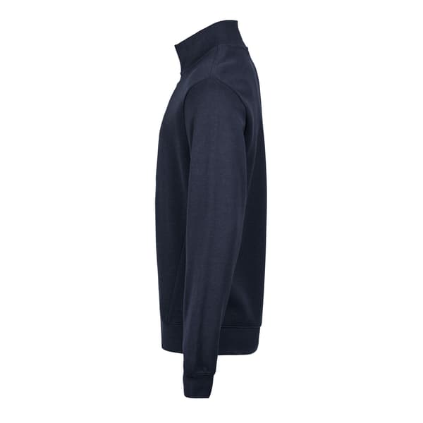 Tee Jays Mens Ribbed Interlock Half Zip Sweatshirt