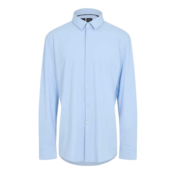 Boss Mens Plain Collared Regular Long-Sleeved Shirt