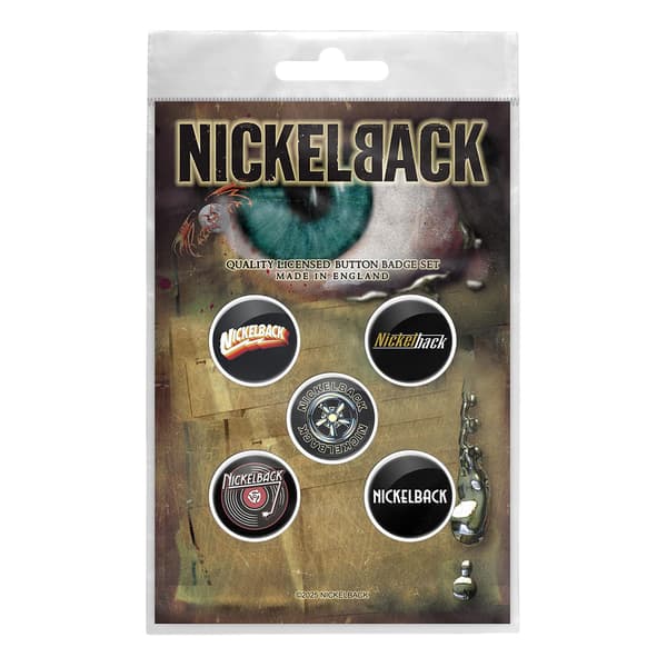 Nickelback Silver Side Up Button Badge (Pack of 5)