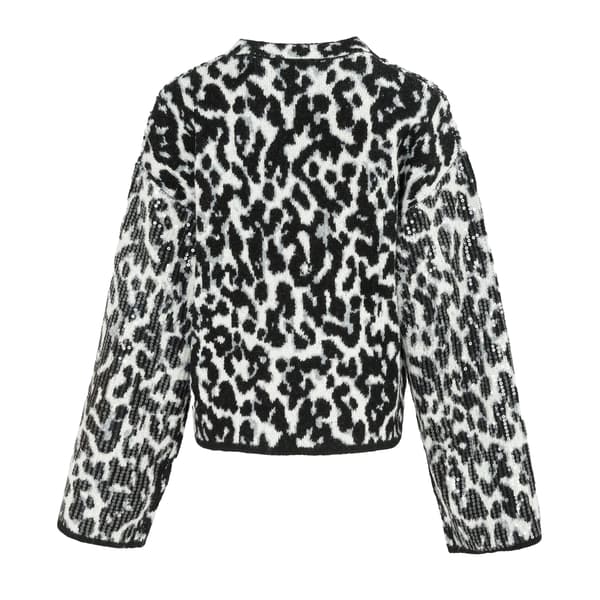 Biba Tröja med leopardmönster för dam