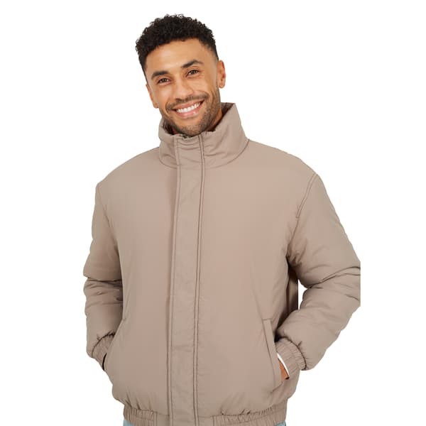 Brave Soul Mens Padded Oversized Bomber Jacket