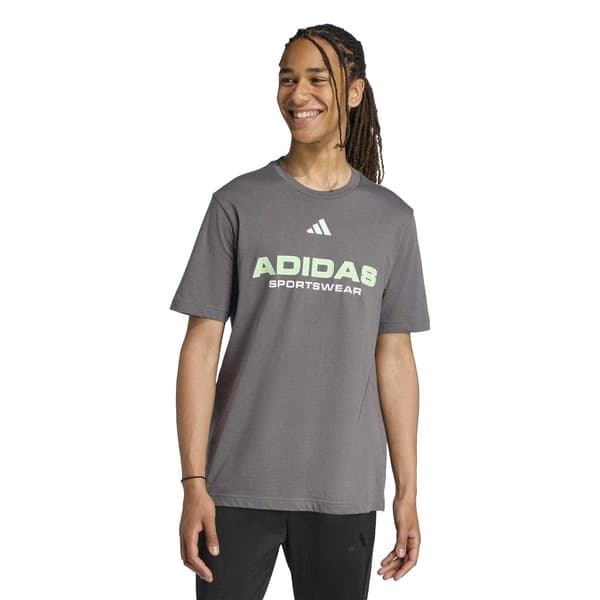 Adidas Herr Logotyp T-shirt i Bomull