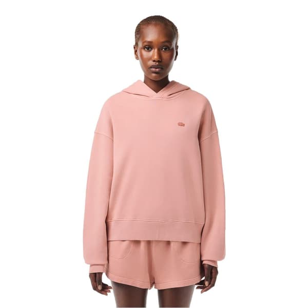 Lacoste Dam Broderad Logotyp Oversized Hoodie