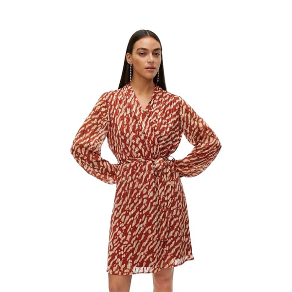 Vero Moda Dam Rie V-ringad Omlottklänning