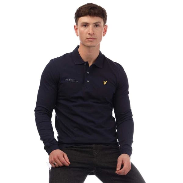 Lyle & Scott Herrpolo med Ordinate-tryck