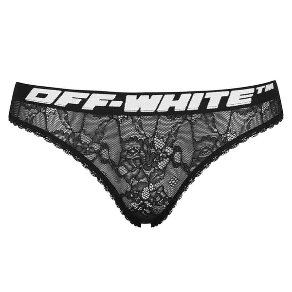 Off White Dam/Kvinnor Blommig Spets Trosor
