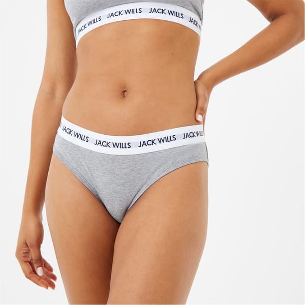 Jack Wills Dam/Dam Upprepade Logotyp Trosor (3-pack)