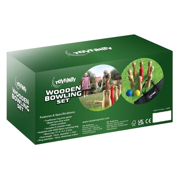 Toyfinity Puinen Ulkobowlingsetti