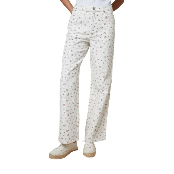 Threadbare Dam/Dam Soleil Blommiga Jeans med vida ben