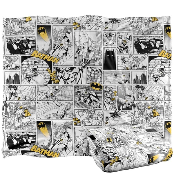 Batman Action Panels Blanket