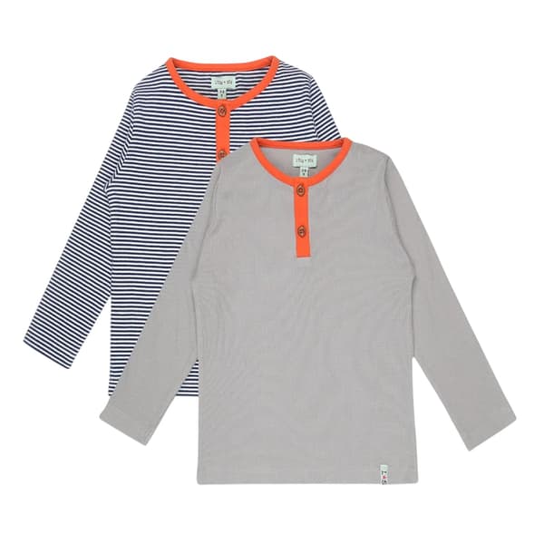 Lilly & Sid Baby Striped Long-Sleeved Top (Pack of 2)