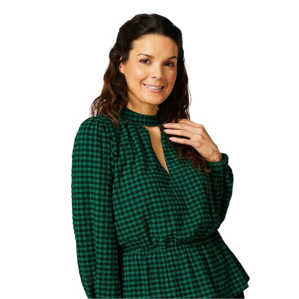 Biba Blus med textur för damer