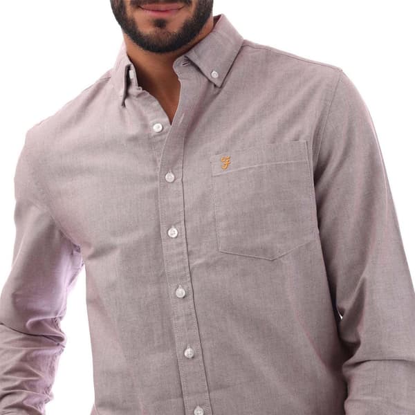 Farah Mens Slim Button-Down Shirt