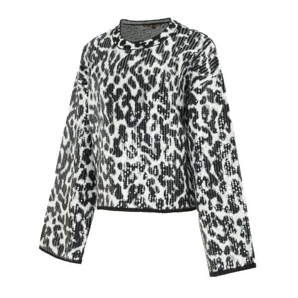 Biba Tröja med leopardmönster för dam