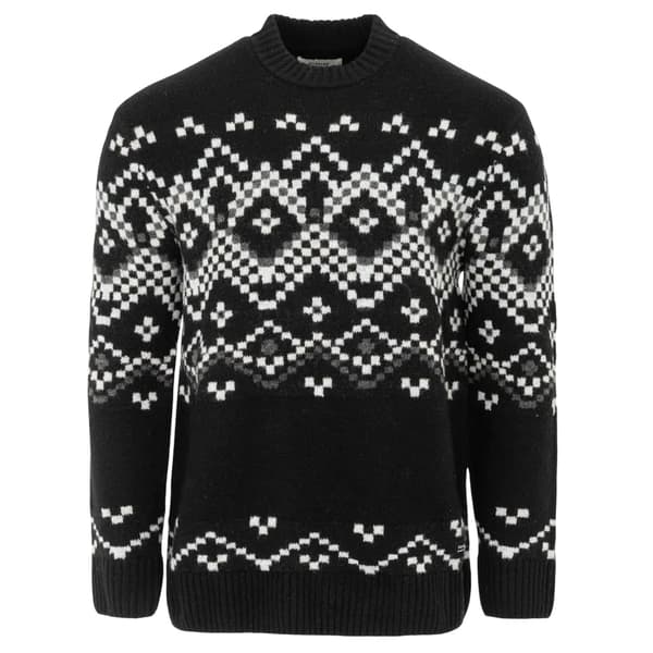 Firetrap Herr Fair Isle Polyesterblandning Slim Casual Tröja