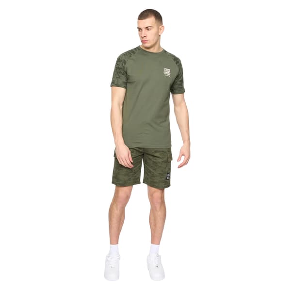 Crosshatch Mens Janscore Elasticated Waist Cargo Shorts