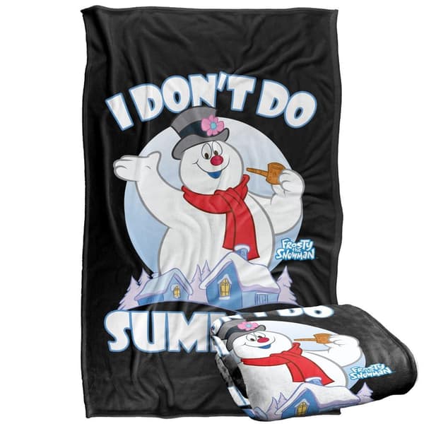 Frosty The Snowman I Don´t Do Summer Soft Touch Blanket