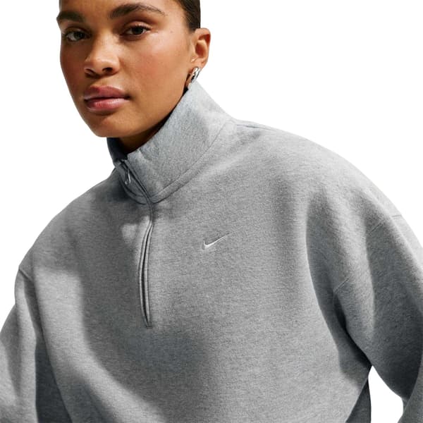 Nike Dam Fleece Half Zip Oversized Sweatshirt