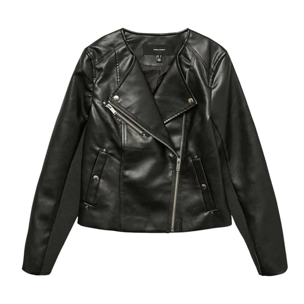 Vero Moda Dam Konstläder Bikerjacka