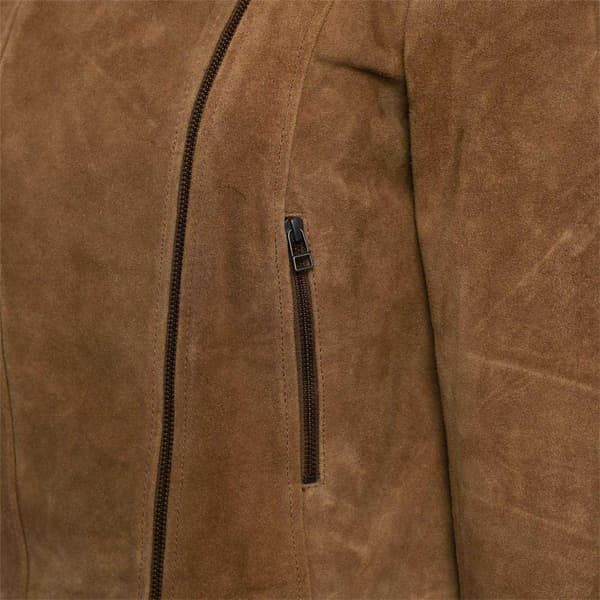Elle Dam/Dam Suede Bikerjacka