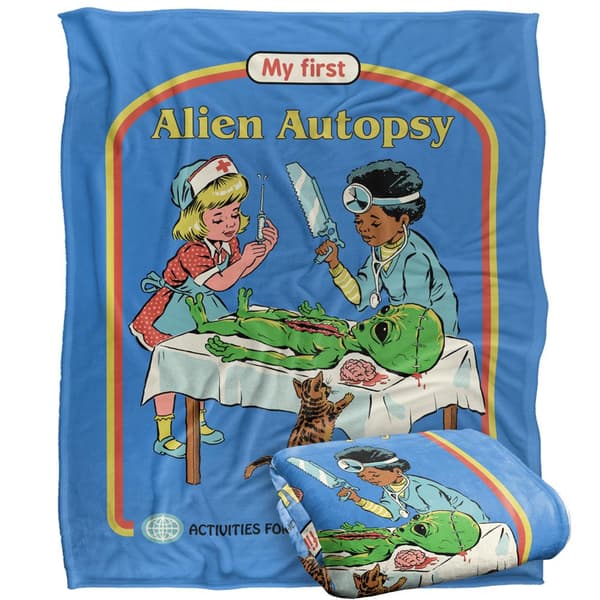 Steven Rhodes My First Alien Autopsy Soft Touch Blanket