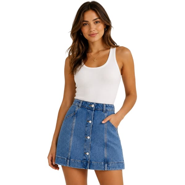 Timberland Dam Refibra Minimalistisk Denim Minikjol