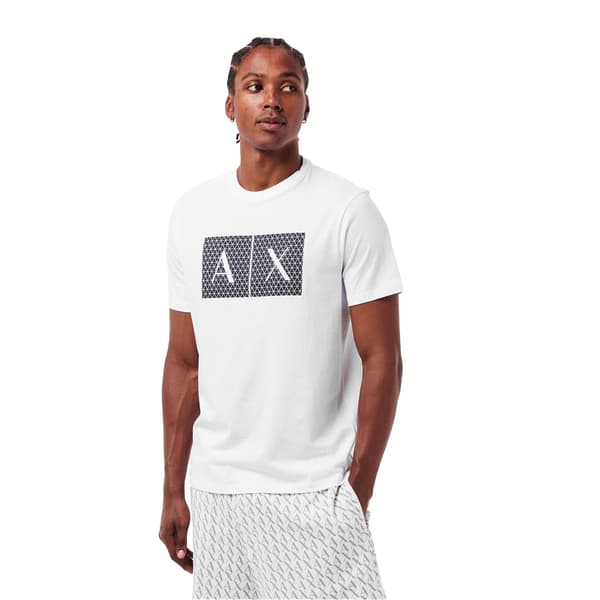 Armani Exchange Herr Geometrisk Bomull Regular T-shirt