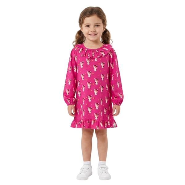 Lilly & Sid tyttöjen kokopainettu puffihihainen mekko