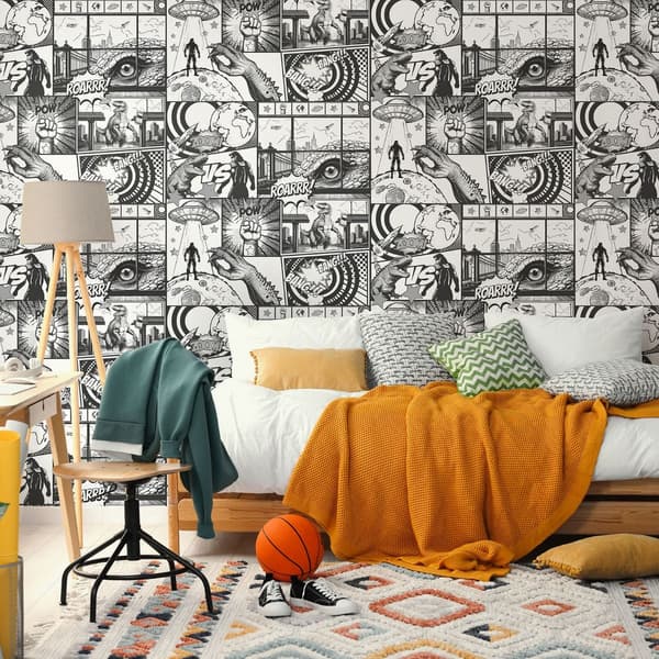 Holden Décor Comic Book Strip Textured Wallpaper