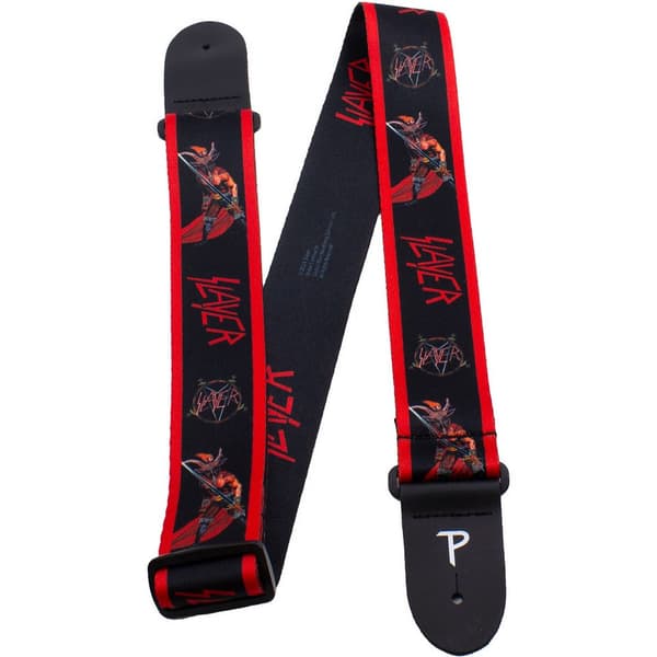 Slayer Show No Mercy Leather Guitar Strap
