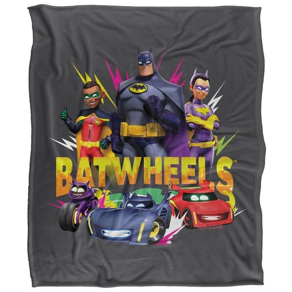 Batwheels-hahmojen polyesterinen pehmeä peitto