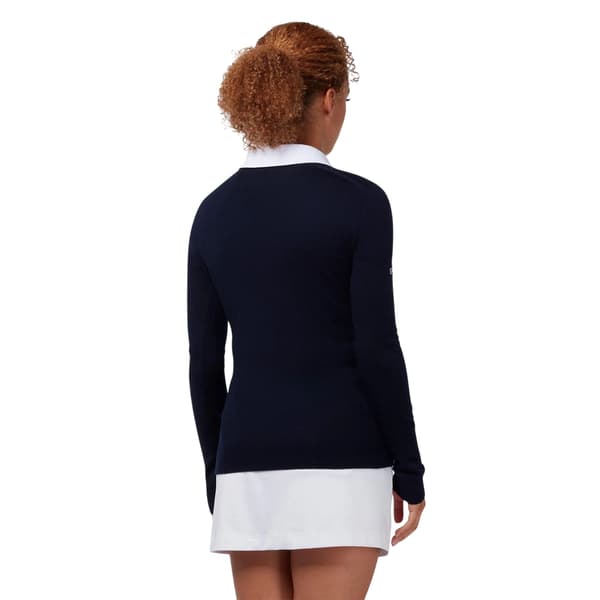 Callaway Dam/Kvinnor Finstickad V-ringad Långärmad Golfpullover