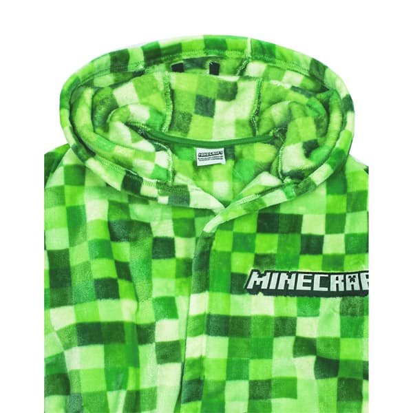 Minecraft Boys Creeper Pixel Dressing Gown