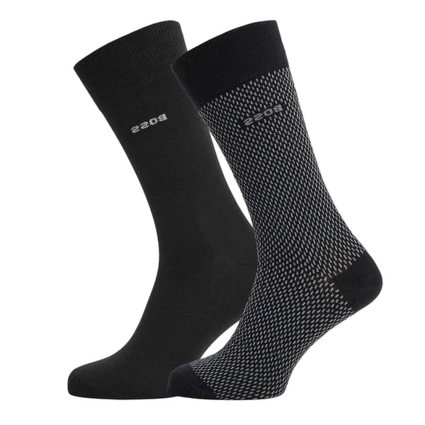 Boss Herrstrumpor med logotyp (2-pack)